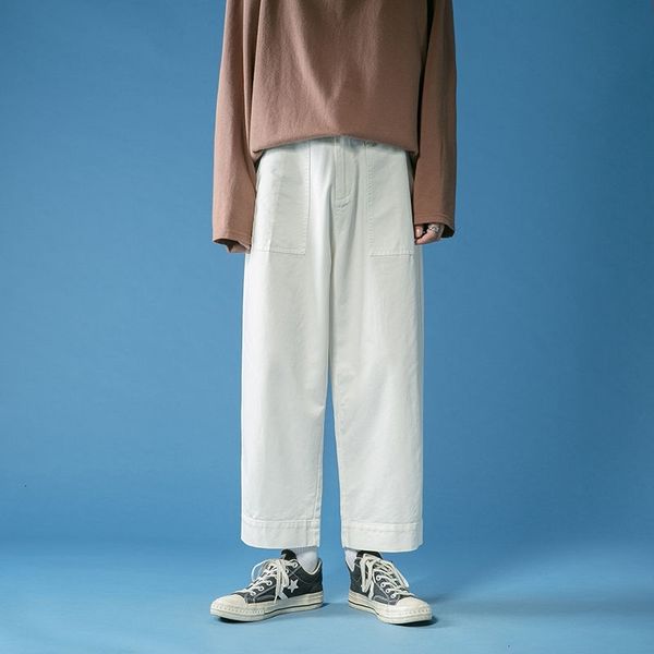 men's pants autumn cotton straight fashion solid color casual men streetwear wild loose wide-leg mens trousers m-2xl mw81, Black
men's pants autumn cotton straight fashion solid color casual men streetwear wild loose wide-leg mens trousers m-2xl mw81, Black