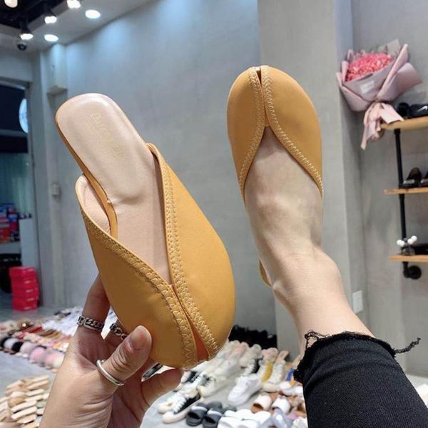 women's lazy sandals female summer 2021 wear flat bottom baotou semi-slippers fashion muller shoes, Black
women's lazy sandals female summer 2021 wear flat bottom baotou semi-slippers fashion muller shoes, Black