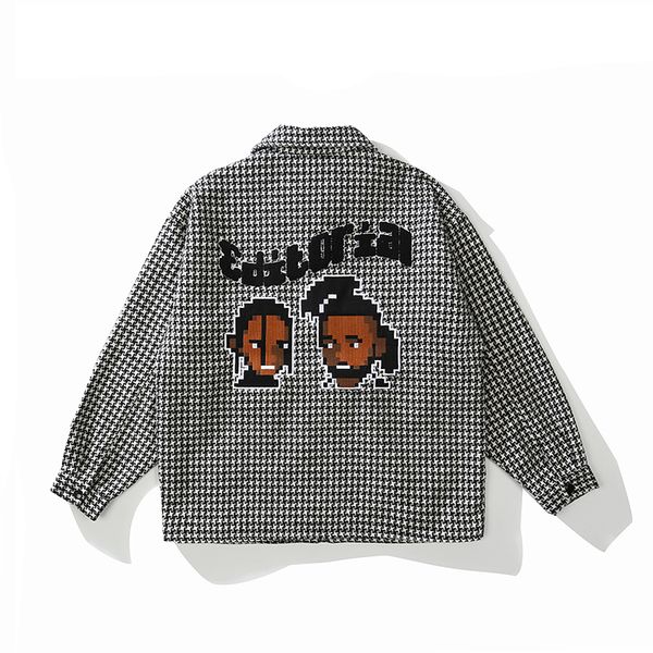 plaid letter embrodiery lapel mens jackets oversize hip hop casual windbreaker autumn coat loose vibe patchwork couple clothes, Black;brown
plaid letter embrodiery lapel mens jackets oversize hip hop casual windbreaker autumn coat loose vibe patchwork couple clothes, Black;brown