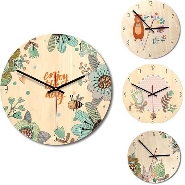 wall clocks 12" cartoon bee flower bear squirrel wood clock bird home room decor creative child girls gifts
wall clocks 12" cartoon bee flower bear squirrel wood clock bird home room decor creative child girls gifts