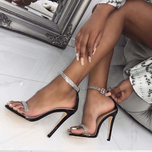 sandals high heel women crystal heels buckle strap gladiator rhinestone elegant party shoes kxwj, Black
sandals high heel women crystal heels buckle strap gladiator rhinestone elegant party shoes kxwj, Black