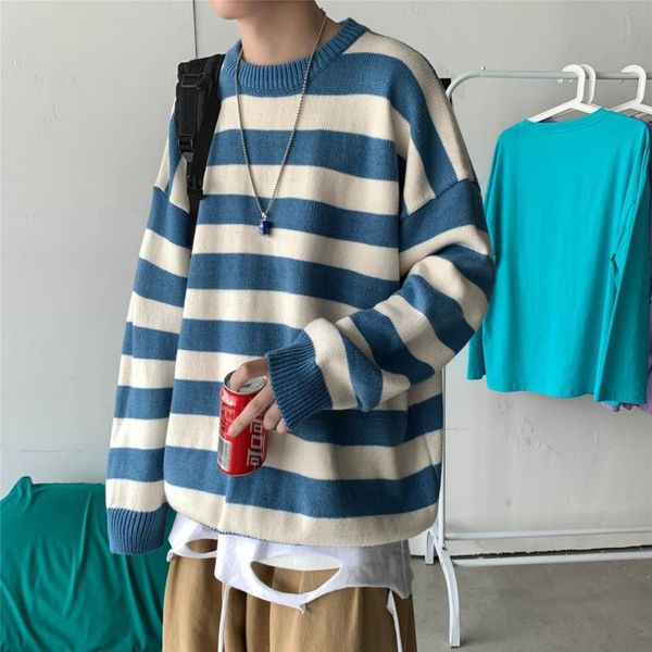 men's sweaters autumn winter striped sweater men warm fashion casual knitted pullover loose o-neck long-sleeved mens clothes, White;black
men's sweaters autumn winter striped sweater men warm fashion casual knitted pullover loose o-neck long-sleeved mens clothes, White;black