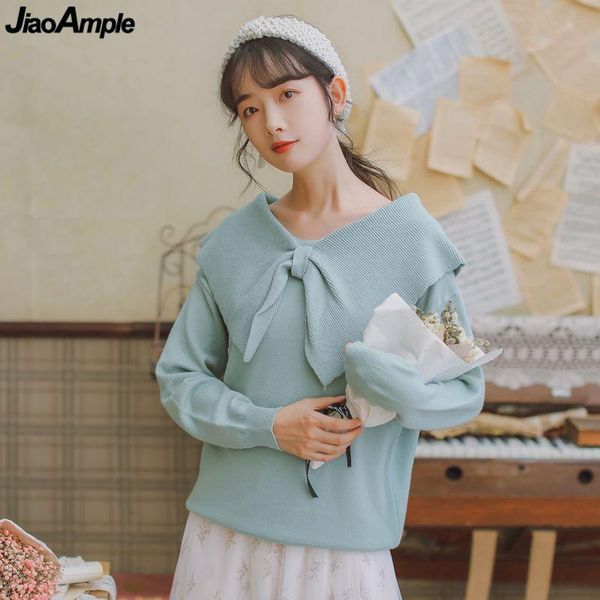 women's sweaters cute sweet girls student doll collar sweater autumn winter fashion loose solid full sleeve female 2021 pullovers, White;black
women's sweaters cute sweet girls student doll collar sweater autumn winter fashion loose solid full sleeve female 2021 pullovers, White;black