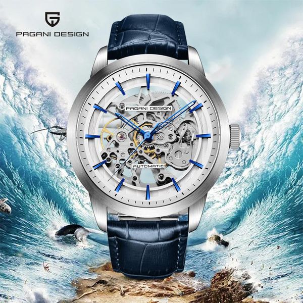 wristwatches pagani design eternal military hollow mechanical skeleton self-winding watch men's accessories leather stainless steel, Slivery;brown
wristwatches pagani design eternal military hollow mechanical skeleton self-winding watch men's accessories leather stainless steel, Slivery;brown
