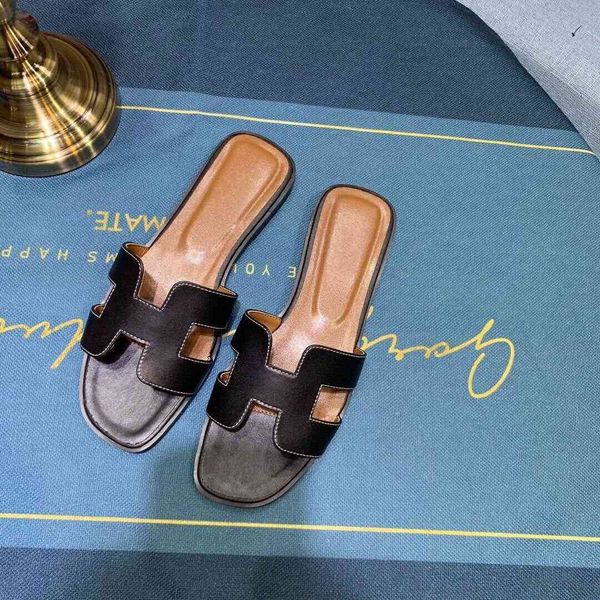 slippers 2021h summer new leather h slippers fashion flat bottom british high-end sandals high-end guangzhou women's shoes zly 4gjg, Black
slippers 2021h summer new leather h slippers fashion flat bottom british high-end sandals high-end guangzhou women's shoes zly 4gjg, Black
