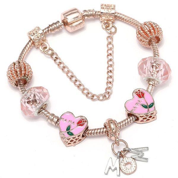 fashion pandora style charm bracelet rose gold mom tulip rose pendant european charm beads honeycomb beads bangle fits pandora charm bracele, Golden;silver
fashion pandora style charm bracelet rose gold mom tulip rose pendant european charm beads honeycomb beads bangle fits pandora charm bracele, Golden;silver
