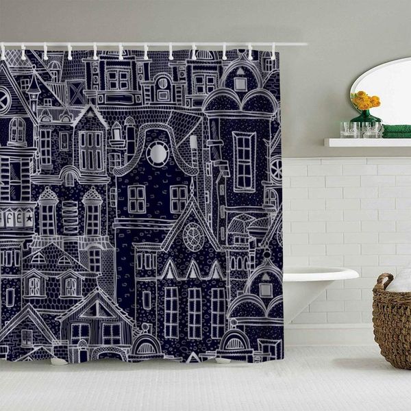 shower curtain hand drawn pattern with old town waterproof bath liners hooks included -bathroom decorative ideas polyester
shower curtain hand drawn pattern with old town waterproof bath liners hooks included -bathroom decorative ideas polyester