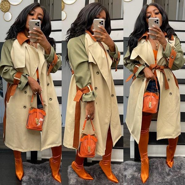 women's trench coats women autumn winter patchwork coat double breasted long sleeve windbreaker casual streetwear jackets xxl, Tan;black
women's trench coats women autumn winter patchwork coat double breasted long sleeve windbreaker casual streetwear jackets xxl, Tan;black