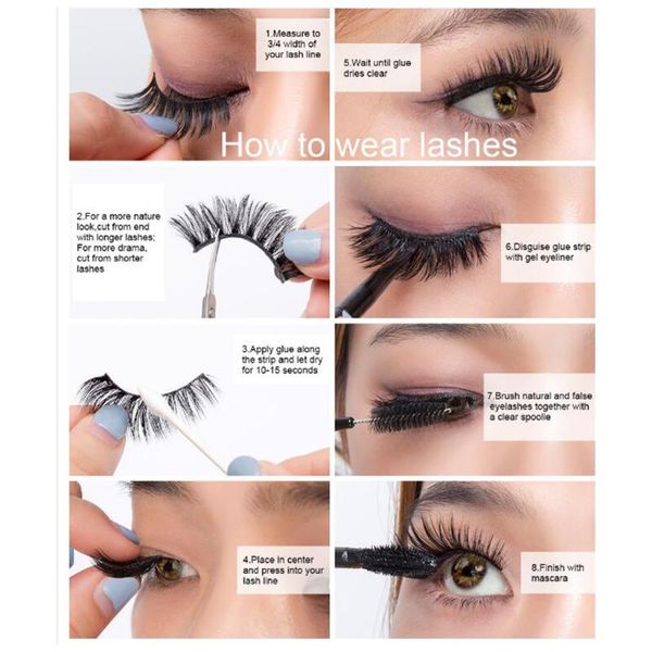 false eyelashes 5 pairs 3d faux mink hair natural long eye lashes set soft handmade makeup beauty extension silk tool
false eyelashes 5 pairs 3d faux mink hair natural long eye lashes set soft handmade makeup beauty extension silk tool