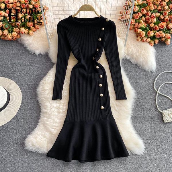 casual dresses hangcode harajuku pure knitted long sleeve buttons women mermaid dress office lady elegant wear black basic bodycon, Black;gray
casual dresses hangcode harajuku pure knitted long sleeve buttons women mermaid dress office lady elegant wear black basic bodycon, Black;gray