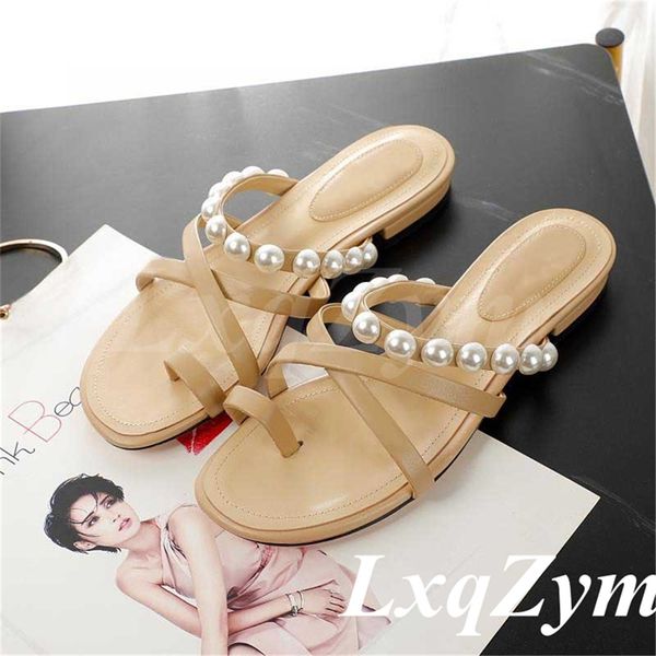 beach outdoor flip flops real leather women slippers flats pearl decor sandals vacation female shoes, Black
beach outdoor flip flops real leather women slippers flats pearl decor sandals vacation female shoes, Black