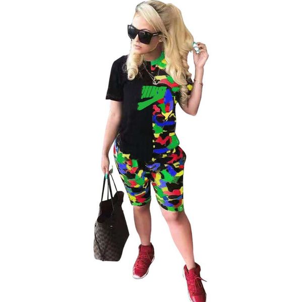 21ss summer women's tracksuits 2 pcs sports summer short sleeve sportswear joggers suits women s clothing set spring womens two piece s, Gray
21ss summer women's tracksuits 2 pcs sports summer short sleeve sportswear joggers suits women s clothing set spring womens two piece s, Gray