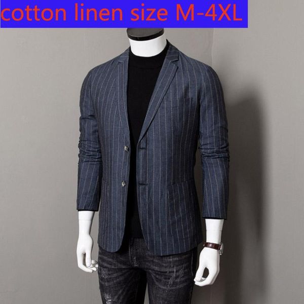 men's suits & blazers arrival fashion mens linen light stripe cotton handsome single breasted men plus size m-4xl, White;black
men's suits & blazers arrival fashion mens linen light stripe cotton handsome single breasted men plus size m-4xl, White;black