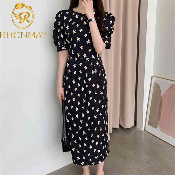 korea summer women bandage print pencil chiffon dress fashion female casual puff short sleeve o neck chic dresses 210506, Black;gray
korea summer women bandage print pencil chiffon dress fashion female casual puff short sleeve o neck chic dresses 210506, Black;gray