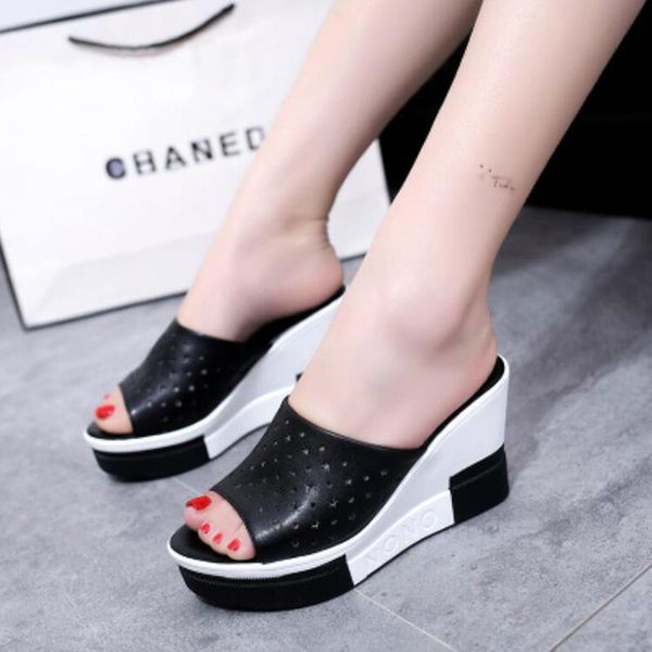 slippers 2021 summer women platform sandals shoes woman slides beach slip-on round toe white flip flops w03, Black
slippers 2021 summer women platform sandals shoes woman slides beach slip-on round toe white flip flops w03, Black