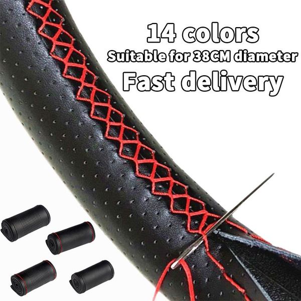 steering wheel covers car braid cover needles and thread artificial leather suite diy 14 color texture soft auto accessories
steering wheel covers car braid cover needles and thread artificial leather suite diy 14 color texture soft auto accessories