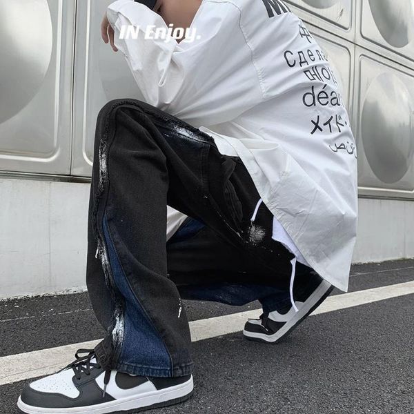 men's jeans high street pants american skateboard washed splash floor streetwear hiphop panic buying denim men, Blue
men's jeans high street pants american skateboard washed splash floor streetwear hiphop panic buying denim men, Blue