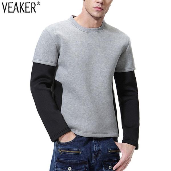 men's hoodies & sweatshirts 2021 autumn cotton male casual o-neck long sleeve fake two pieces sweatshirt m-3xl, Black
men's hoodies & sweatshirts 2021 autumn cotton male casual o-neck long sleeve fake two pieces sweatshirt m-3xl, Black
