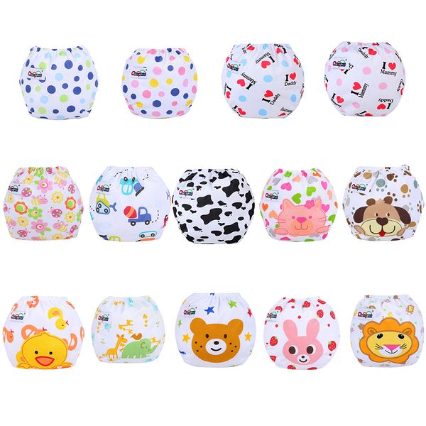 Cute Baby Diapers Reusable Nappies Cloth Diaper Washable Infants Children Baby Cotton Training Pants Nappy Changing, Blue point thin
Cute Baby Diapers Reusable Nappies Cloth Diaper Washable Infants Children Baby Cotton Training Pants Nappy Changing, Blue point thin