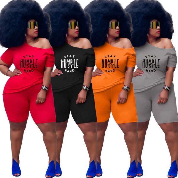 summer women plus size tracksuits designer letter printed slant shoulder two piece sets short sleeve t shirt shorts sports outfits l-5xl, Black
summer women plus size tracksuits designer letter printed slant shoulder two piece sets short sleeve t shirt shorts sports outfits l-5xl, Black