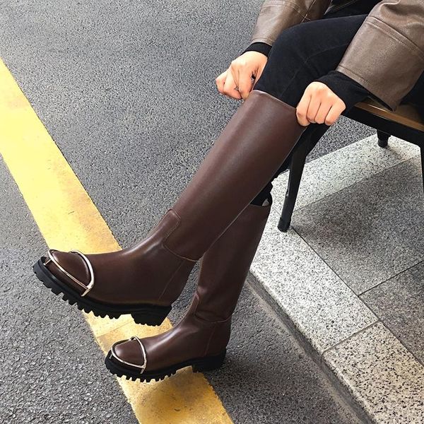boots women winter snow genuine leather long spring thick heel woman 2021 black brown
boots women winter snow genuine leather long spring thick heel woman 2021 black brown