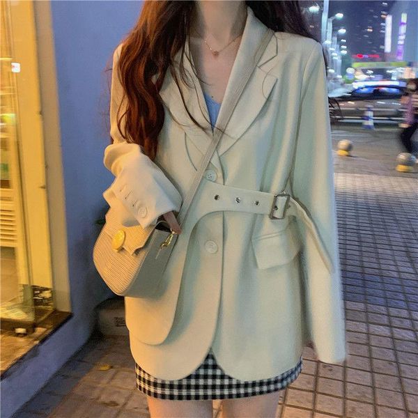 women's suits & blazers fried street suit jacket female spring and autumn 2021 all-match irregular high-end design sense western french, White;black
women's suits & blazers fried street suit jacket female spring and autumn 2021 all-match irregular high-end design sense western french, White;black