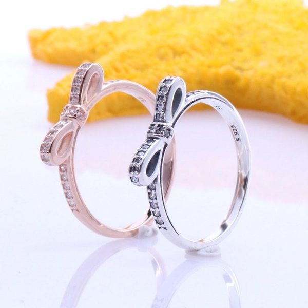 cluster rings 100% 925 sterling silver pan ring creative bow gorgeous fashion for women wedding party gift jewelry, Golden;silver
cluster rings 100% 925 sterling silver pan ring creative bow gorgeous fashion for women wedding party gift jewelry, Golden;silver