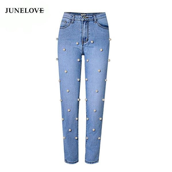 junelove 2021 casual womens skinny pearl beadings jeans denim high waist bleached women zipper pants slim pencil women's, Blue
junelove 2021 casual womens skinny pearl beadings jeans denim high waist bleached women zipper pants slim pencil women's, Blue