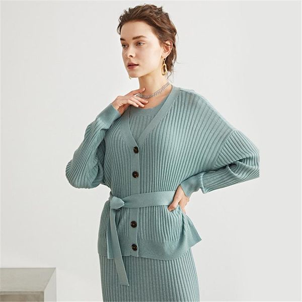 women's knits & tees elegant all-match wool knitted cardigan v-neck single-breasted belt long-sleeved jacket 2021 autumn, White
women's knits & tees elegant all-match wool knitted cardigan v-neck single-breasted belt long-sleeved jacket 2021 autumn, White