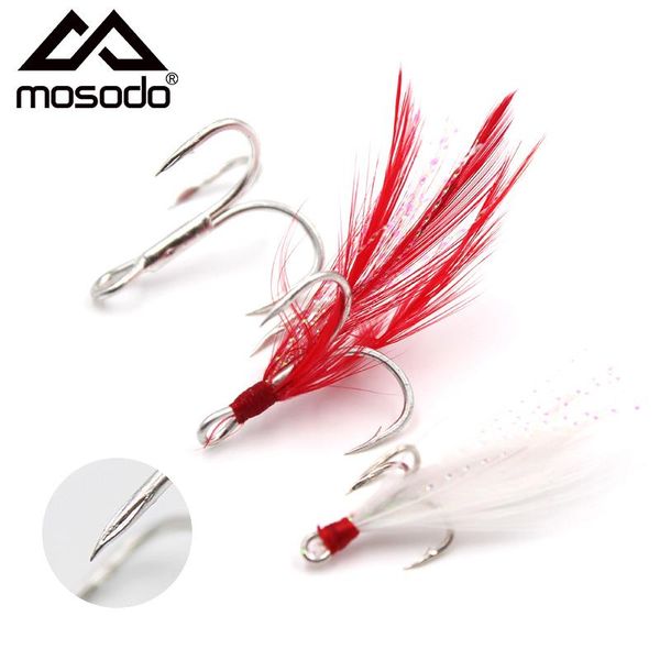 mosodo10pcs/lot lure fishing hooks with feather super sharp barbed carp triple tackle
mosodo10pcs/lot lure fishing hooks with feather super sharp barbed carp triple tackle