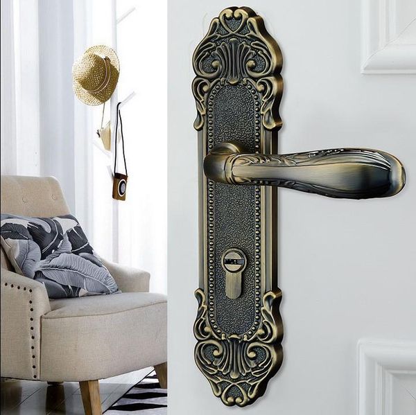 handles & pulls european style door lock set solid wood bedroom universal