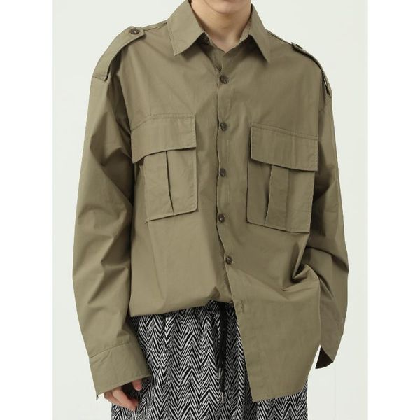 men's casual shirts big pocket cotton long sleeve military button down cargo work shirt men hiphop loose man clothes autumn armygreen, White;black
men's casual shirts big pocket cotton long sleeve military button down cargo work shirt men hiphop loose man clothes autumn armygreen, White;black