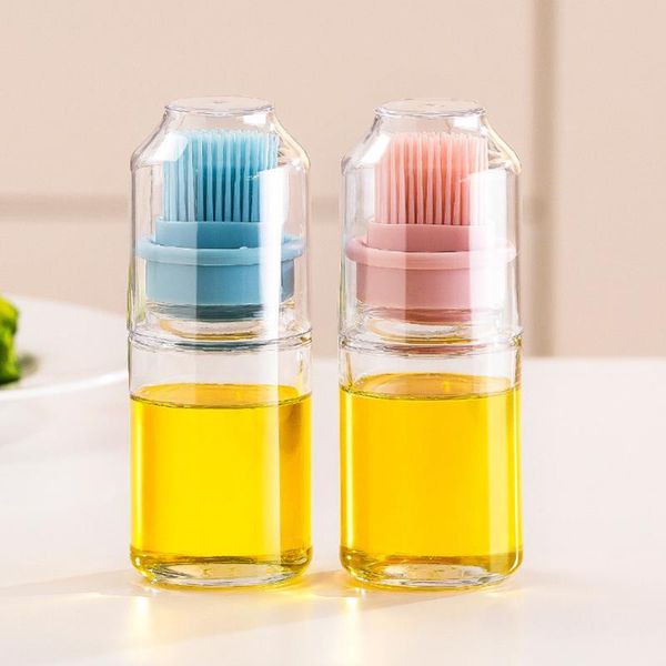 portable oil bottle with brush silicone barbecue liquid gadgets high temperature kitchen baking pastry bbq tool tools & accessories
portable oil bottle with brush silicone barbecue liquid gadgets high temperature kitchen baking pastry bbq tool tools & accessories