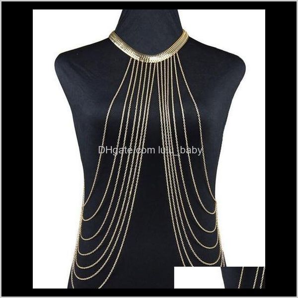 jewelry drop delivery 2021 belly chains european and american fashion metal texture serpentine multi - layer tassel body chain tf2v9, Silver
jewelry drop delivery 2021 belly chains european and american fashion metal texture serpentine multi - layer tassel body chain tf2v9, Silver