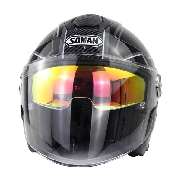 motorcycle helmets sm519 dual visors electrical golden red lens helmet half open face luxury color
motorcycle helmets sm519 dual visors electrical golden red lens helmet half open face luxury color