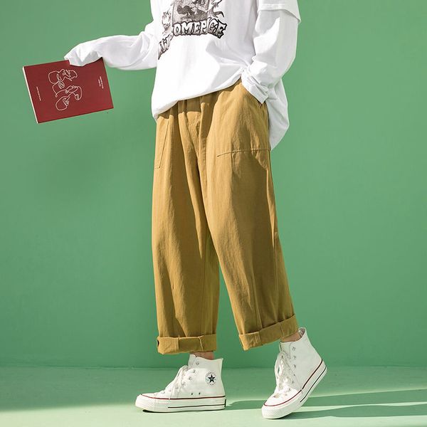 men's pants solid color cargo straight loose casual khaki streetwear military hip hop mens trousers m-2xl wkr7, Black
men's pants solid color cargo straight loose casual khaki streetwear military hip hop mens trousers m-2xl wkr7, Black