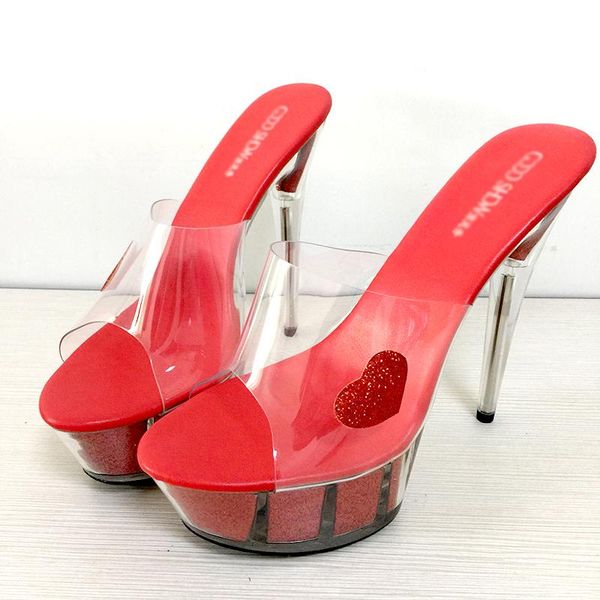 slippers red platform women shoes slides summer 15cm high heels glitter ladies transparent peep toe clear, Black
slippers red platform women shoes slides summer 15cm high heels glitter ladies transparent peep toe clear, Black