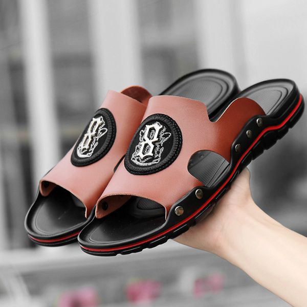 2021 new extra large size slippers mens plus-sized size sandals outdoor cowhide size plus sizes word fashion slippers, Black
2021 new extra large size slippers mens plus-sized size sandals outdoor cowhide size plus sizes word fashion slippers, Black