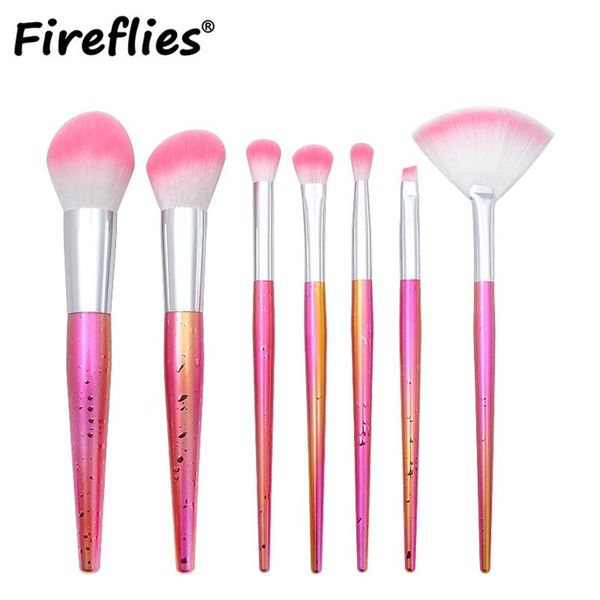 fireflies makeup brushes (7pcs/set) pink/silver professional brush natural hair foundation powder blushes
fireflies makeup brushes (7pcs/set) pink/silver professional brush natural hair foundation powder blushes