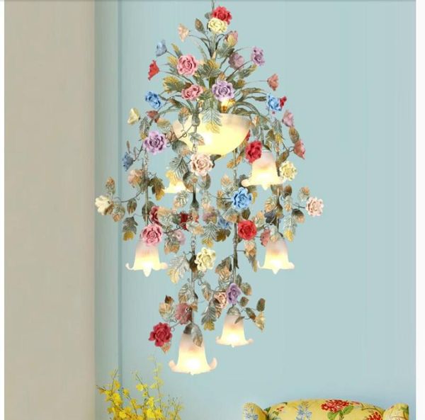 chandeliers art floral chandelier lamp lustre light 7l/10l colorful ceramic rose pendant fixture e14 led ac home decoration
chandeliers art floral chandelier lamp lustre light 7l/10l colorful ceramic rose pendant fixture e14 led ac home decoration