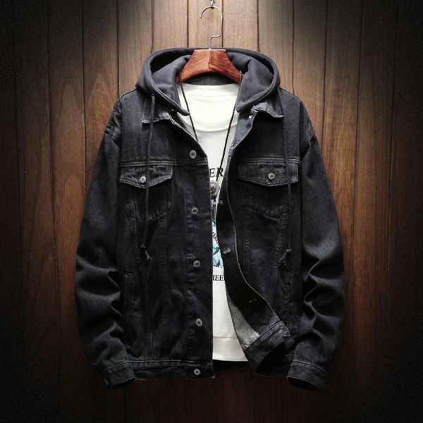 men's jackets autumn winter 2021 fashion teenagers denim jacket trend lapel retro korean youth slim coat men, Black;brown
men's jackets autumn winter 2021 fashion teenagers denim jacket trend lapel retro korean youth slim coat men, Black;brown