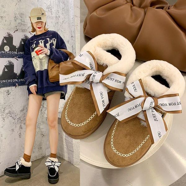 boots women's snow ankle winter warm fur thick bottom suede bow short casual shoes non-slip waterproof plus velvet cotton, Black
boots women's snow ankle winter warm fur thick bottom suede bow short casual shoes non-slip waterproof plus velvet cotton, Black