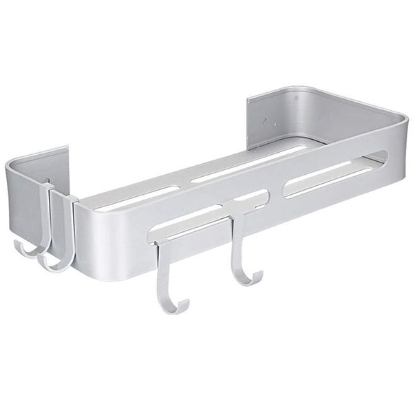 durable aluminum shower shelf with adhesive, no-drilling bathroom hooks, for bathroom, kitchen and dorm storage & organization
durable aluminum shower shelf with adhesive, no-drilling bathroom hooks, for bathroom, kitchen and dorm storage & organization