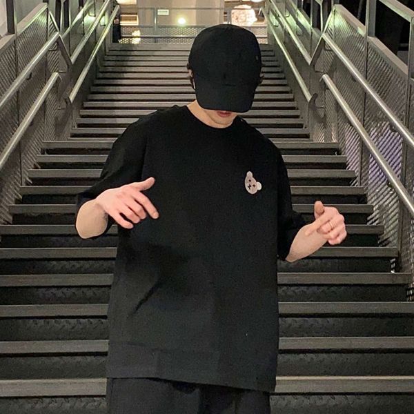 soda spring and summer fashion brand simple loose wild embroidery bear men's round neck short sleeve black gray white tricolor, White;black
soda spring and summer fashion brand simple loose wild embroidery bear men's round neck short sleeve black gray white tricolor, White;black