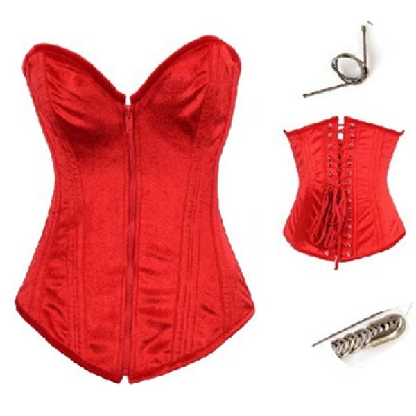 woman bustiers steel boned corsets and bustiers zipper front velvet bridal bustier corset push up body shaper victorian corselet overbu, Black;white
woman bustiers steel boned corsets and bustiers zipper front velvet bridal bustier corset push up body shaper victorian corselet overbu, Black;white