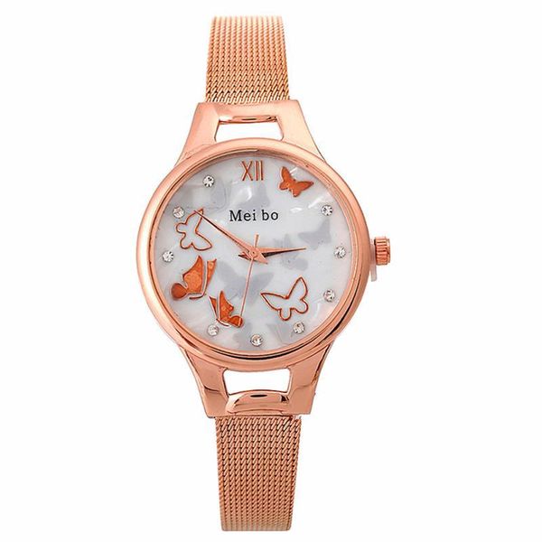 wristwatches 2021 fashion watch women quartz stainless steel butterfly analog wristwatch elegant montre femme, Slivery;brown
wristwatches 2021 fashion watch women quartz stainless steel butterfly analog wristwatch elegant montre femme, Slivery;brown