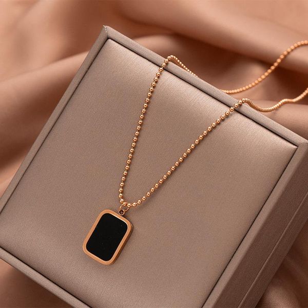 chains fashion the proverb black card fine chain temperament titanium steel for men women rose gold color choker necklace collar jewelr, Silver
chains fashion the proverb black card fine chain temperament titanium steel for men women rose gold color choker necklace collar jewelr, Silver