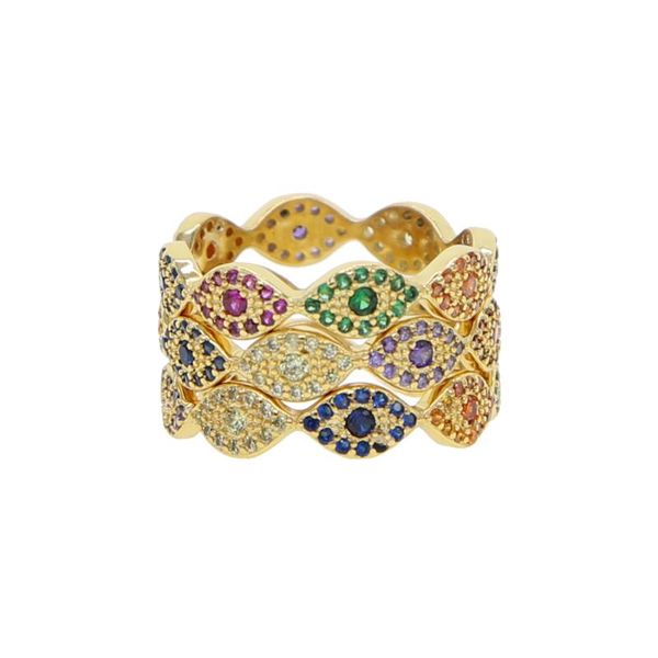 wedding rings multicolor evil eye ring engagement handmade rainbow colorful stone for women accessories band, Slivery;golden
wedding rings multicolor evil eye ring engagement handmade rainbow colorful stone for women accessories band, Slivery;golden