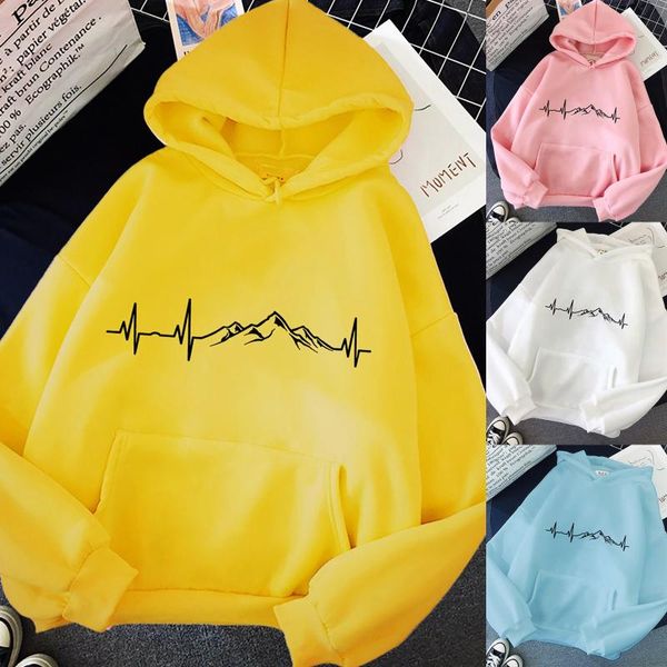 hoodies women cotton blend women's casual loose sweatshirts love line mountain print long sleeve hooded sudaderas de mujer &, Black
hoodies women cotton blend women's casual loose sweatshirts love line mountain print long sleeve hooded sudaderas de mujer &, Black