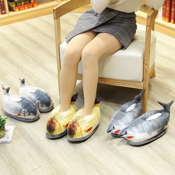 couple winter slippers cute cartoon fish man/women warm plush flat slides female soft cotton shoes ladies indoor house, Black
couple winter slippers cute cartoon fish man/women warm plush flat slides female soft cotton shoes ladies indoor house, Black